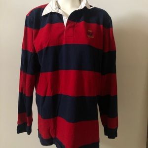 striped collared shirt